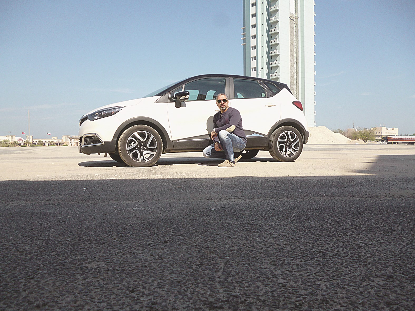 الزميل سهيل الحويك خلال التجربة