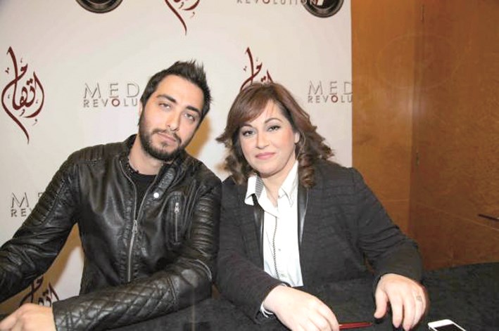 فيليب أسمر مع كلوديا مرشليان