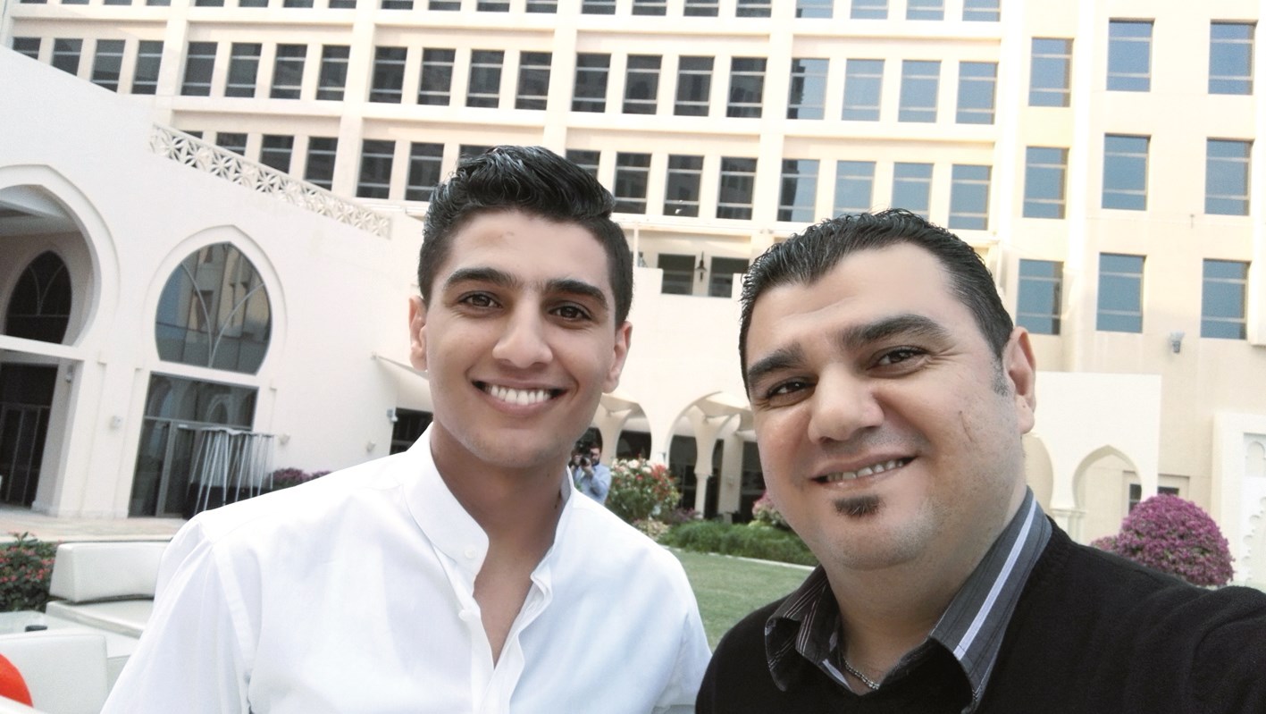 الزميل طارق ضاهر ومحمد عساف