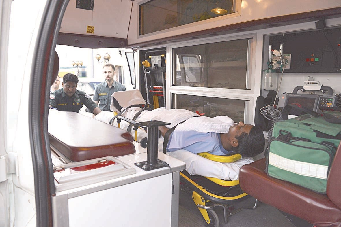 نقل أحد المصابين