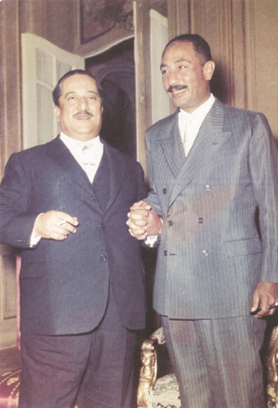 علاقة وطيدة مع الرئيس المصري الراحل أنور السادات