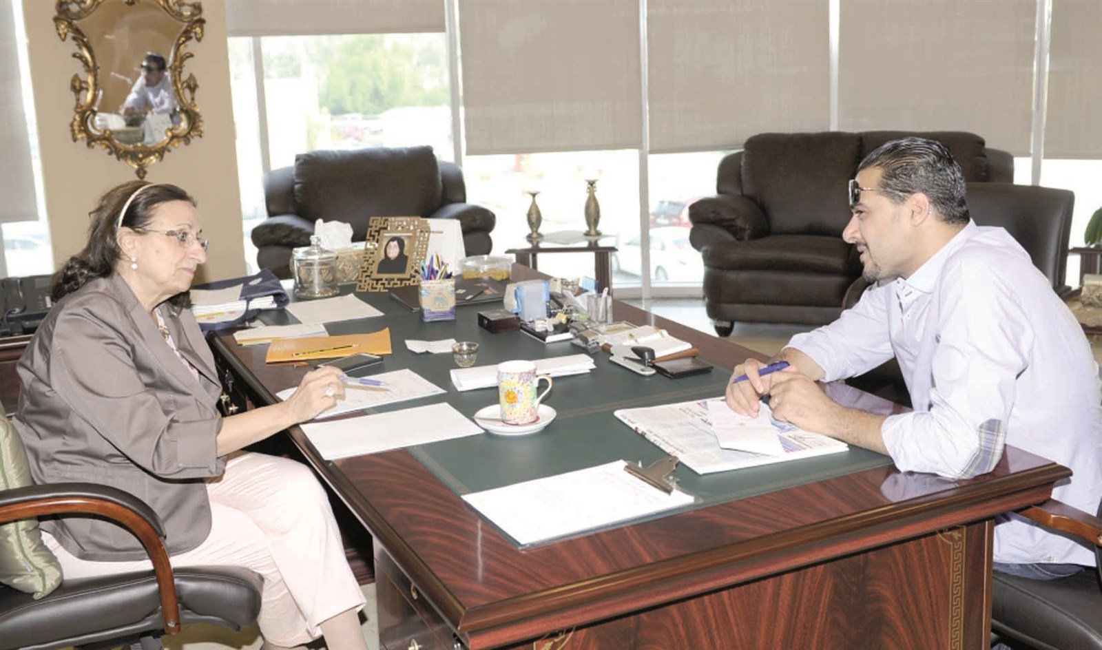 المطوع متحدثة للزميل إبراهيم موسى