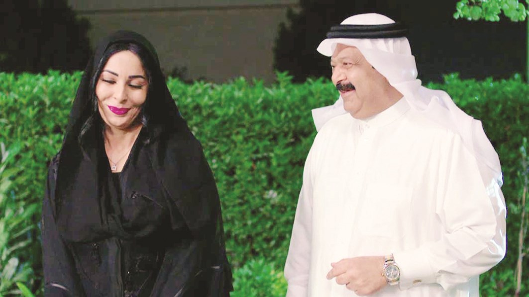 نور وعبدالعزيز جاسم في مشهد من «النور»