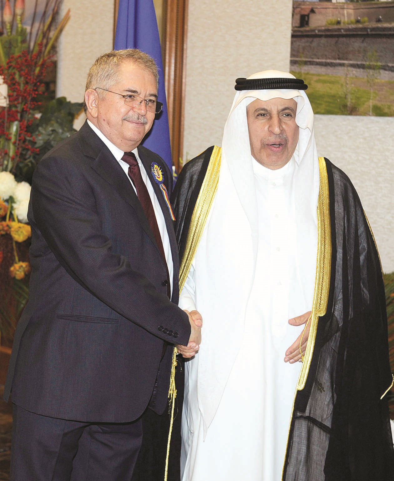 السفيران السعودي والروماني  (تصوير نايف العقلة)