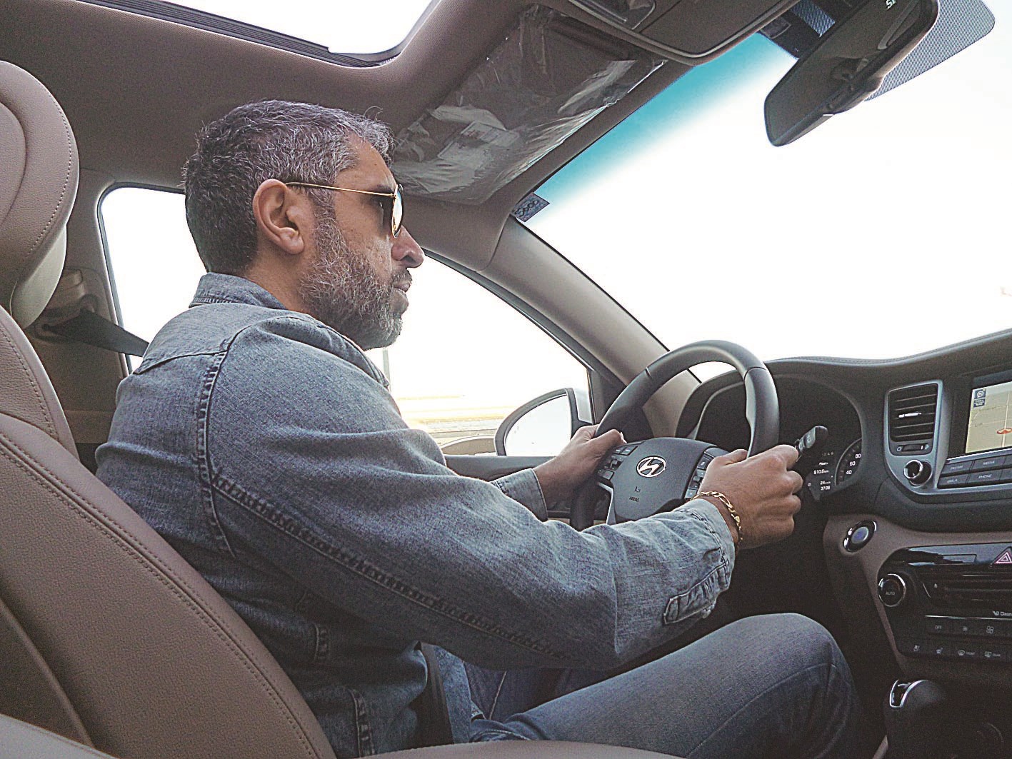 الزميل سهيل الحويك خلال التجربة