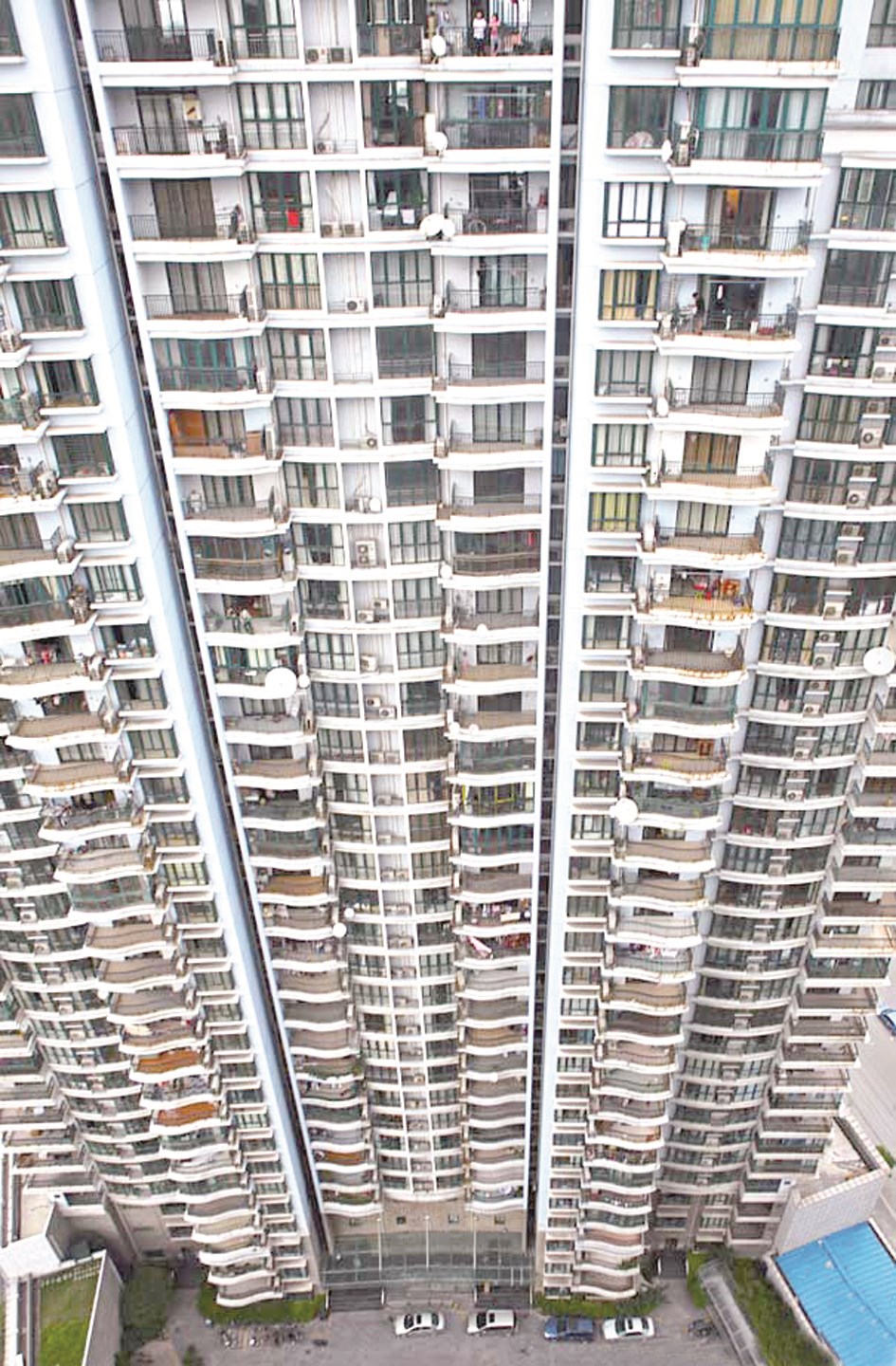 نموذج للمباني السكنية الضخمة في شنغهاي