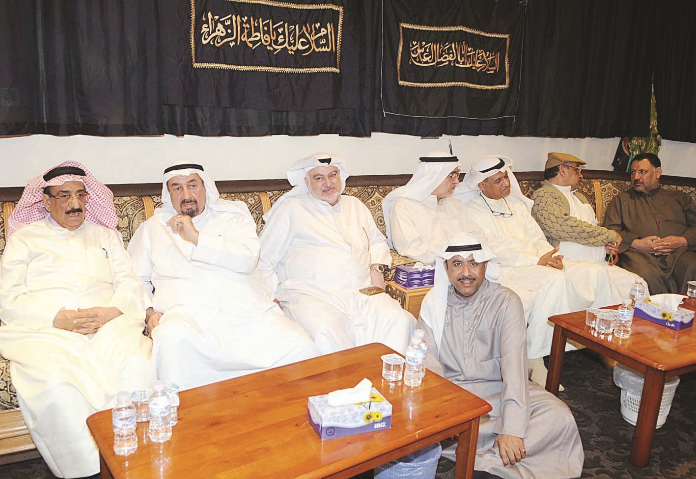 النائبان خليل الصالح وأحمد لاري وحسين القطان