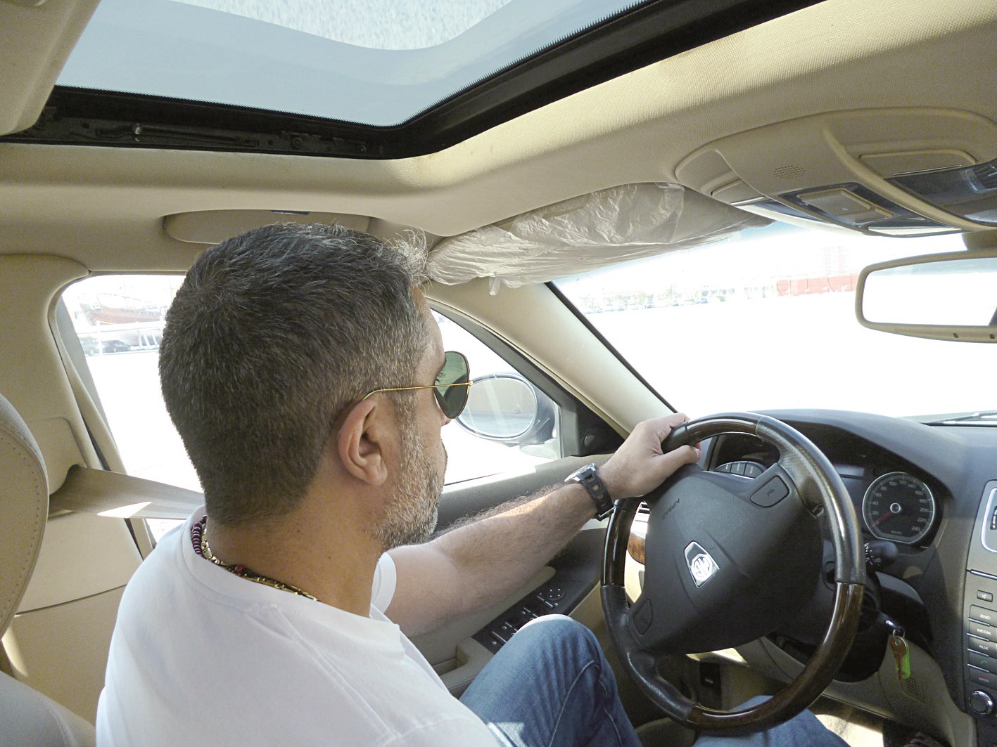 الزميل سهيل الحويك خلال التجربة