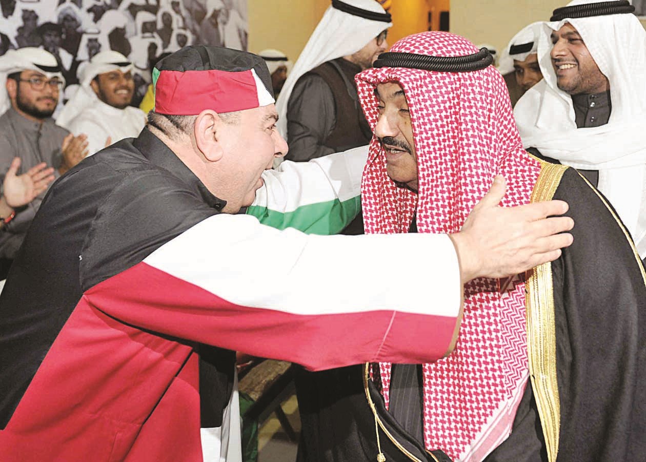 ترحيب بالشيخ ناصر المحمد من «القبقب»