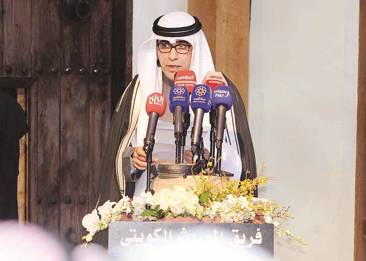 عدنان العثمان متحدثاً  (تصوير سعد هنداوي)