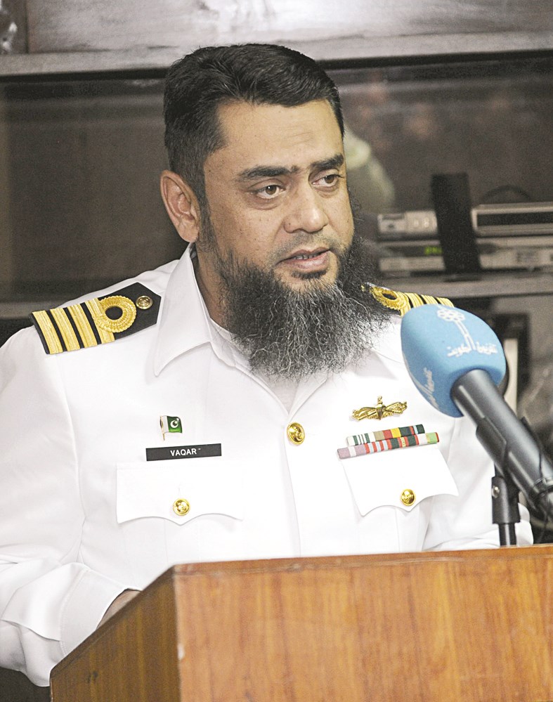 الكابتن وقار محمد متحدثاً