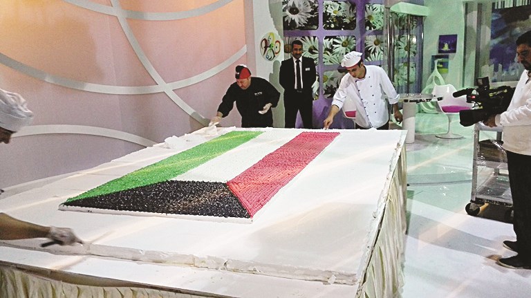 «الكيكة» أثناء الإعداد