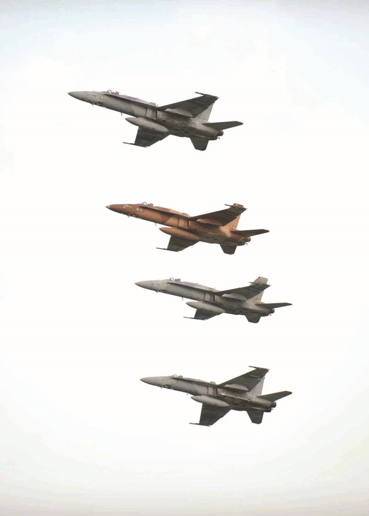 طائرات حربية تستعرض احتفالاً