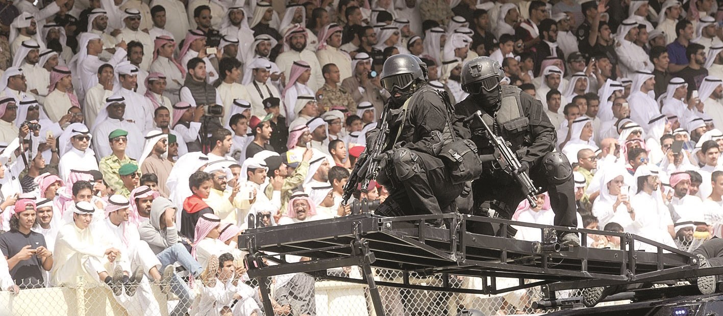 استعراض للقوات الخاصة (تصوير نايف العقلة)