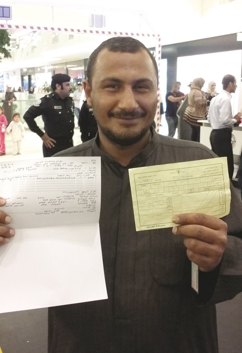 خلف الله بعد تحرير سيارته