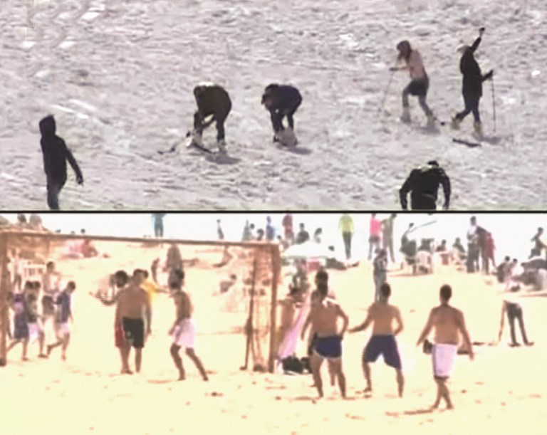 على الثلج... والبحر