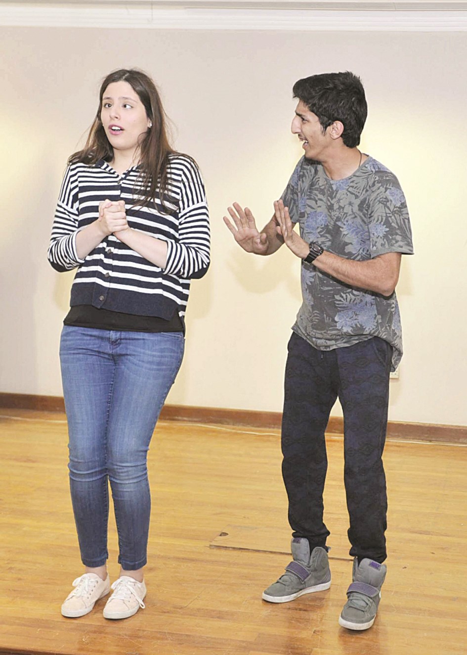 دانة البدر وعبدالله حسن في أحد المشاهد