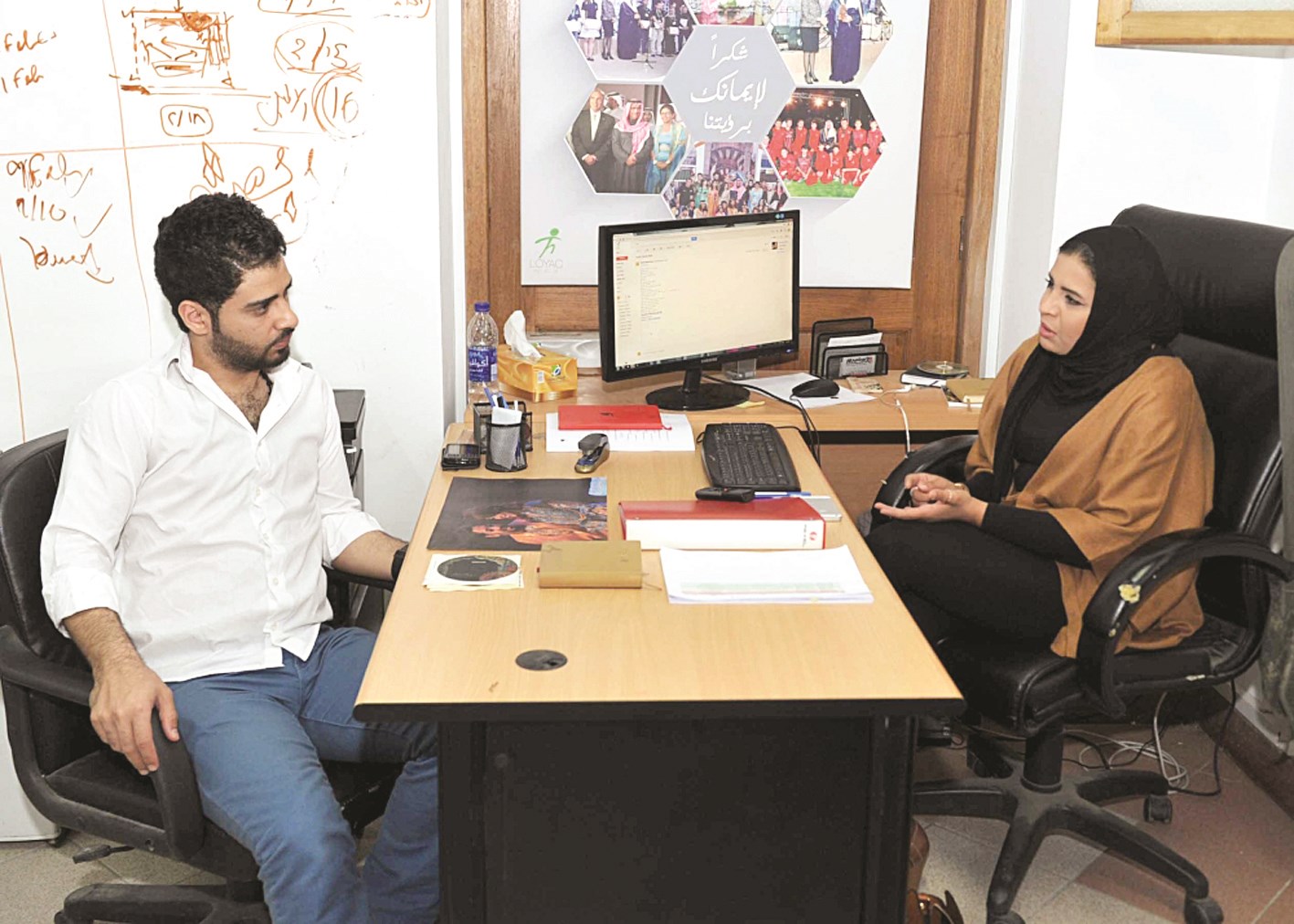 ... ومتحدثة للزميل علاء محمود