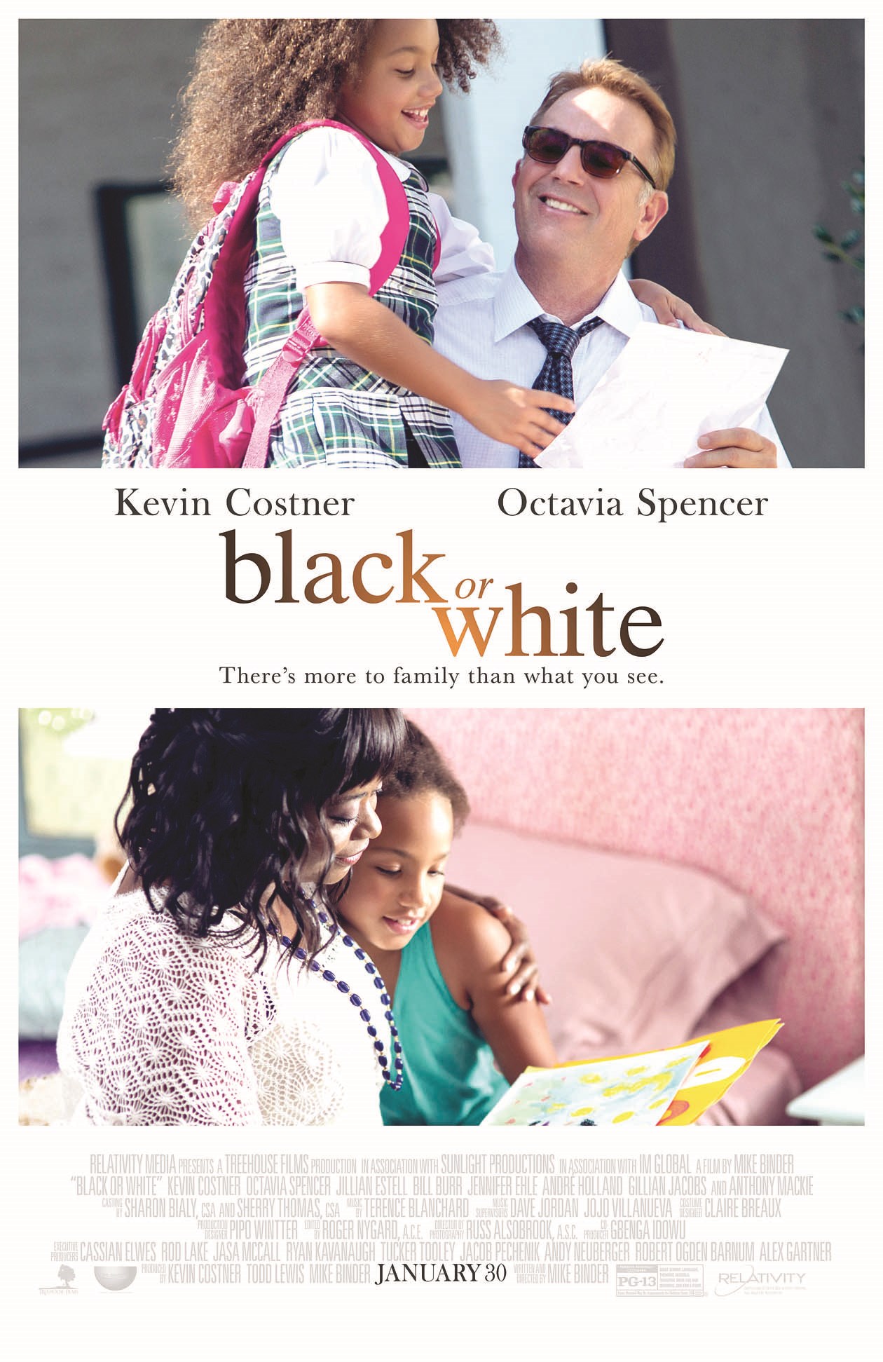 ... وملصق فيلم «Black or White»