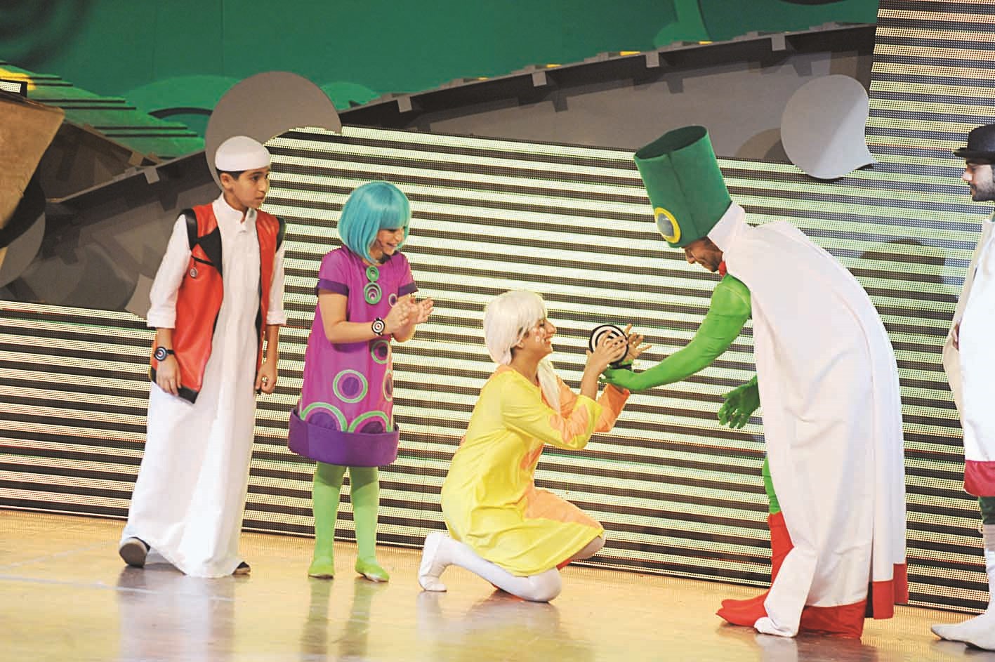 مشهد من المسرحية (تصوير كرم ذياب)