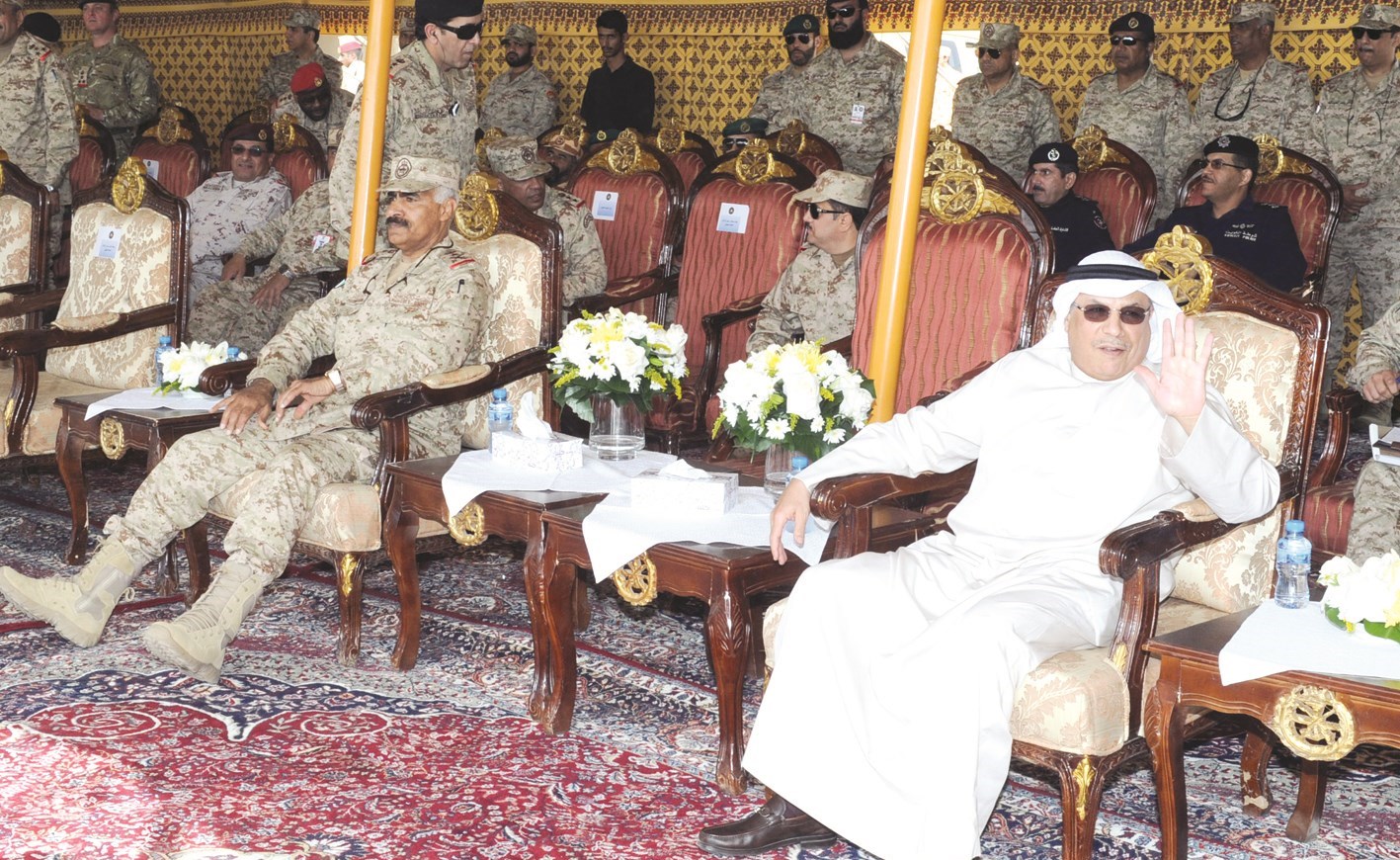 الجراح والخضر خلال المناورة