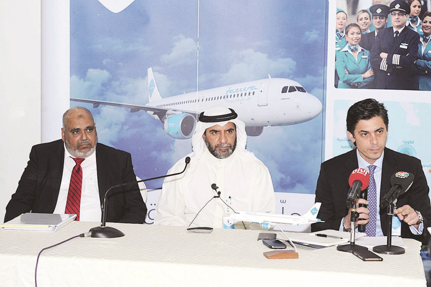 بودي معلناً عن النتائج القياسية لـ "طيران الجزيرة" (تصوير زكريا عطية)