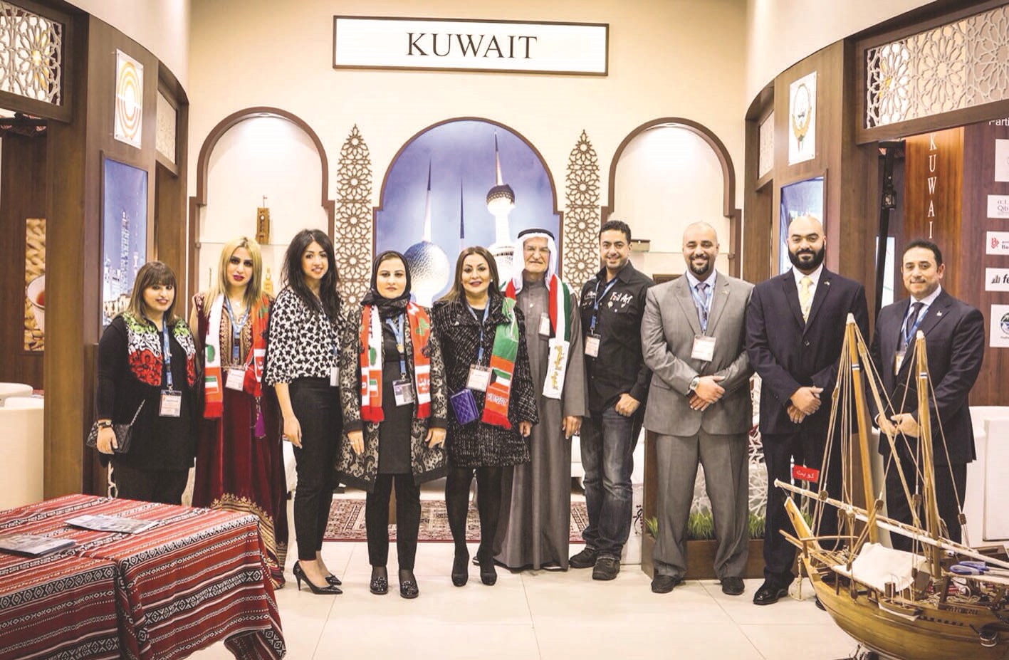 الصالح متوسطة أعضاء الوفد الكويتي