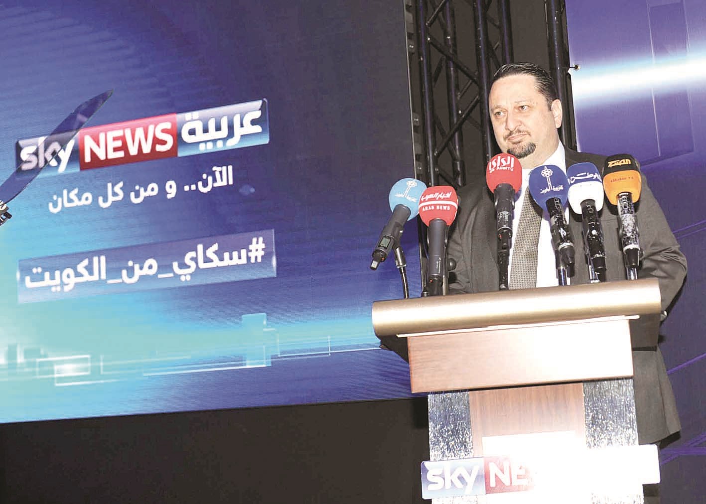 نارت بوران متحدثاً خلال الحفل (تصوير سعد هنداوي)