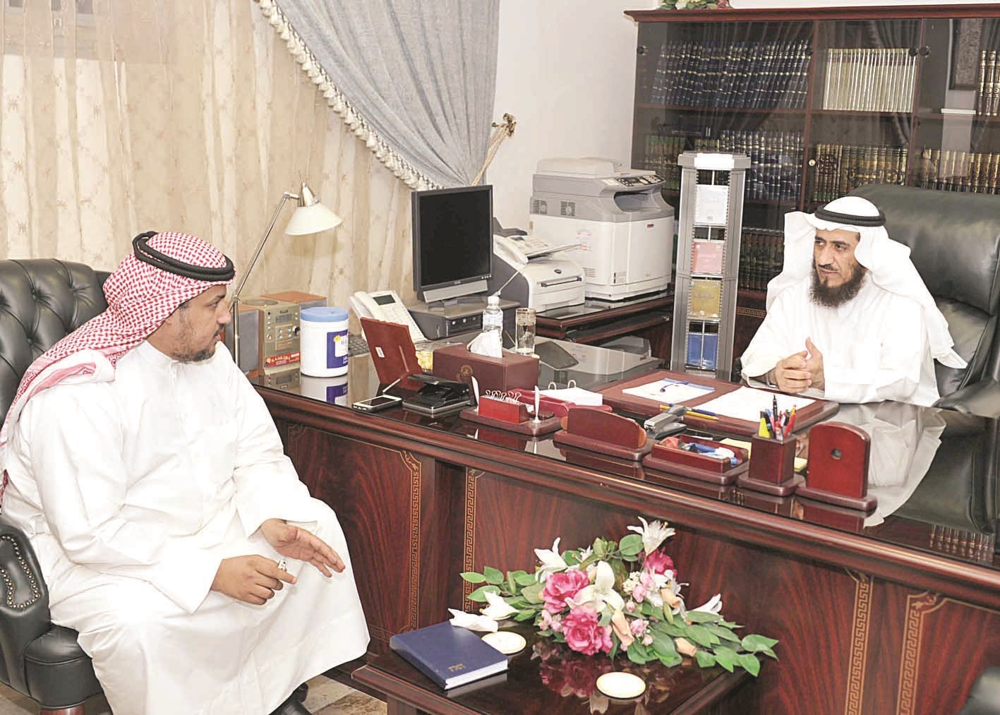 عمادي متحدثاً للزميل تركي المغامس