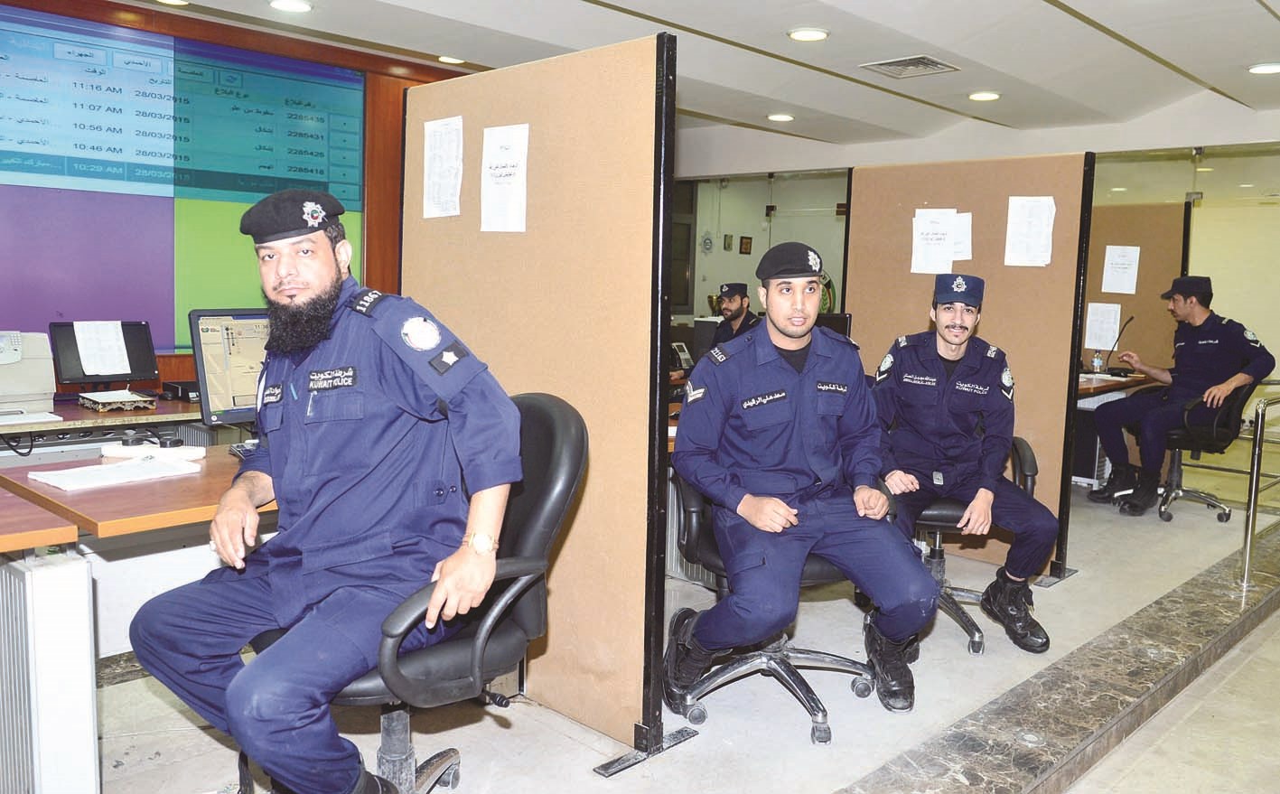 على أهبة الاستعداد لأداء الواجب الأمني