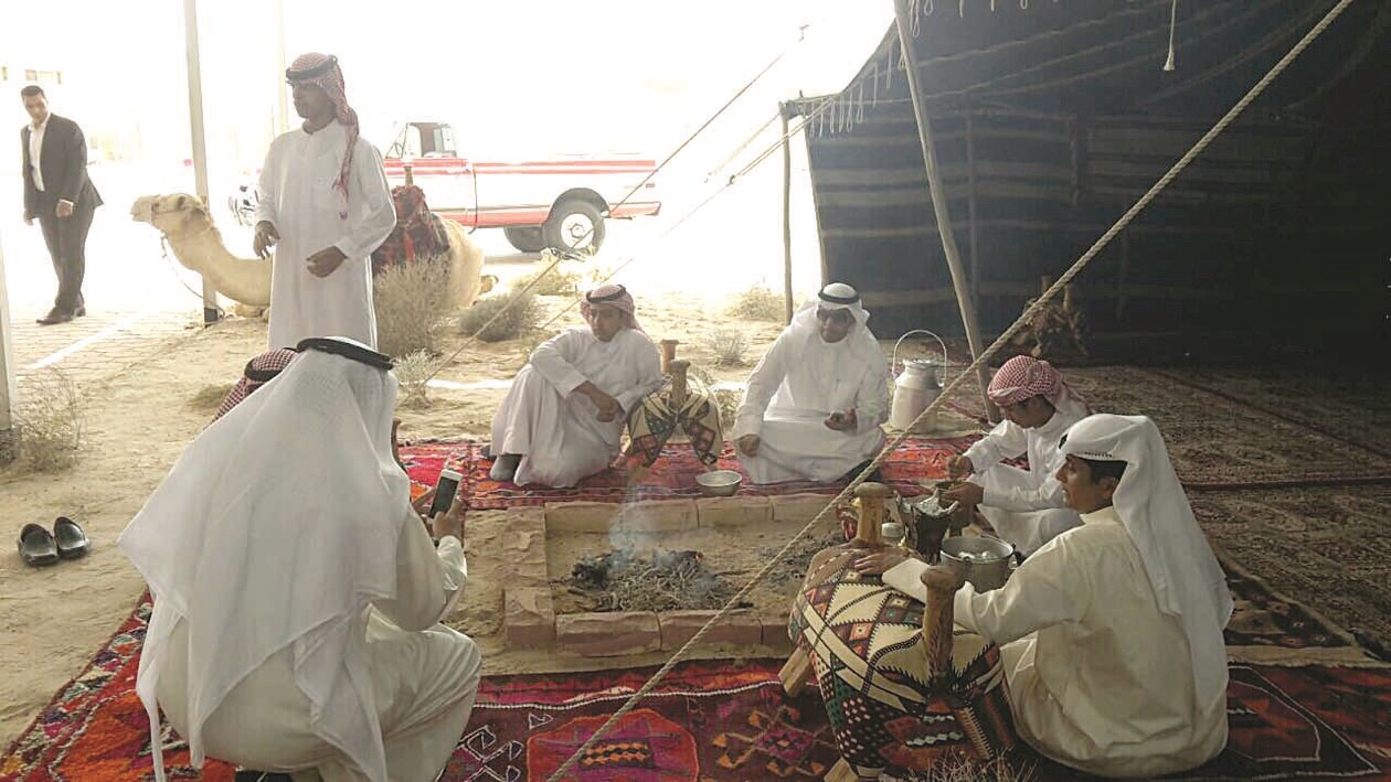الخيمة التراثية في مهرجان الإبداع