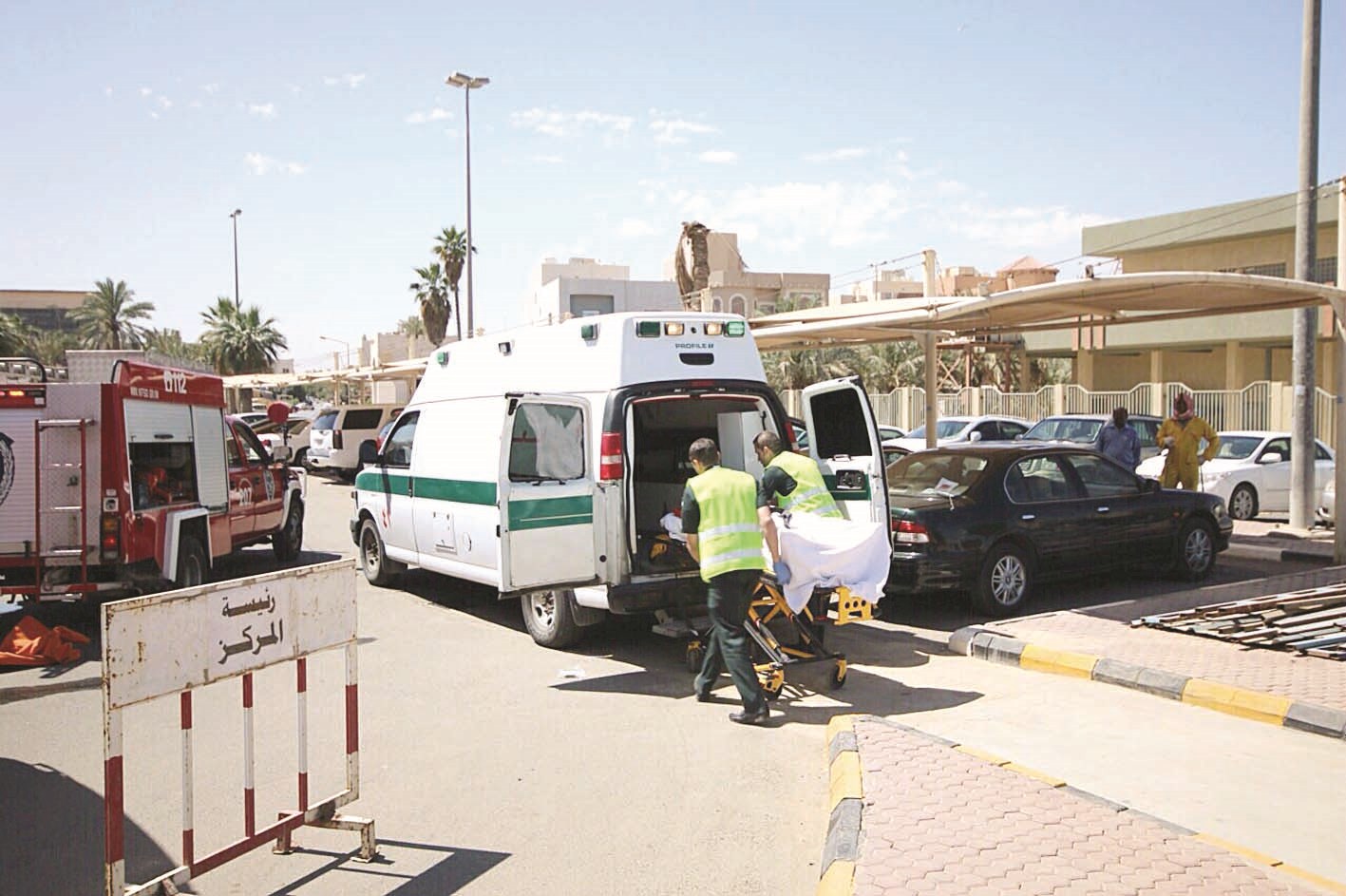 جانب من عملية الإخلاء