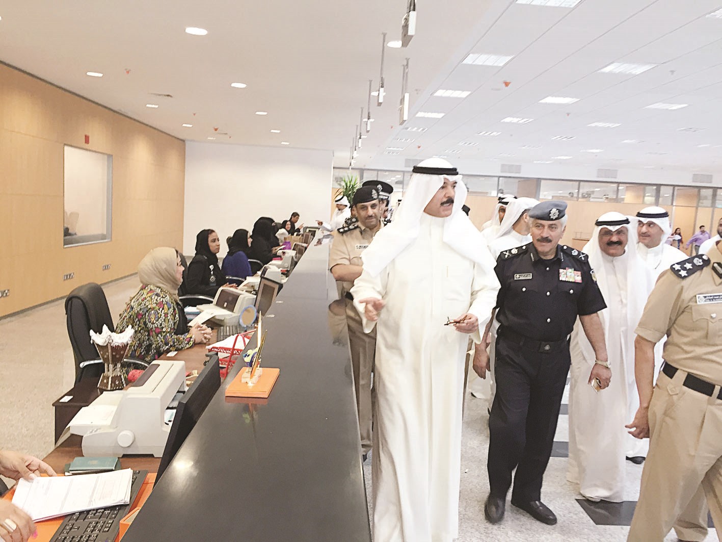 في صالة خدمة المواطن