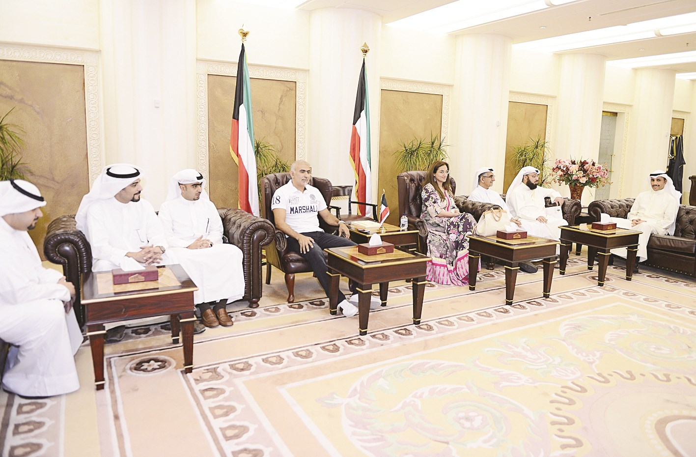 الغانم خلال لقاء «المسرّحين»