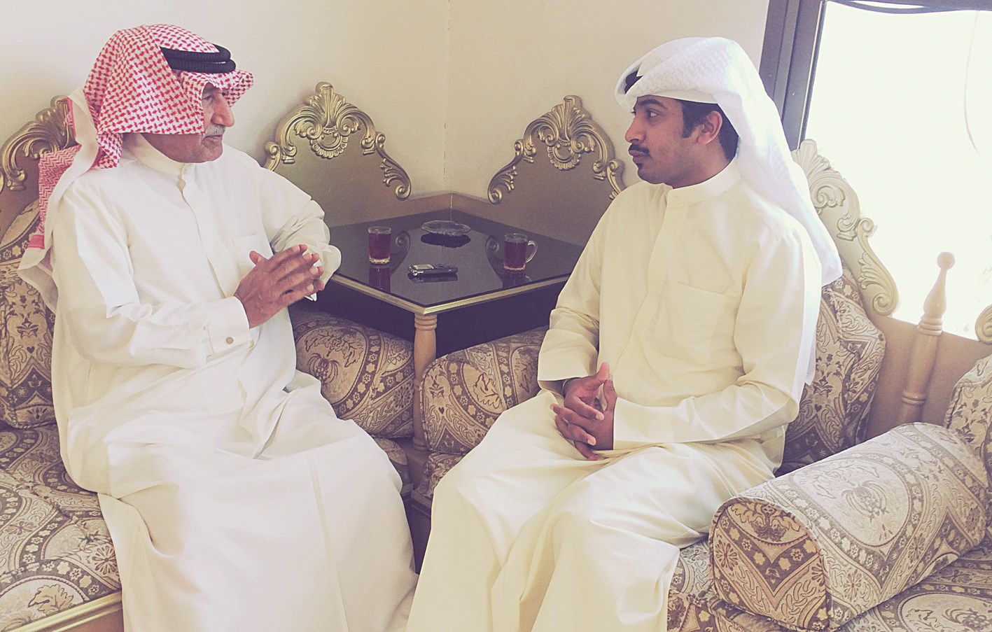 الشريعان متحدثاً للزميل ناصر المحيسن