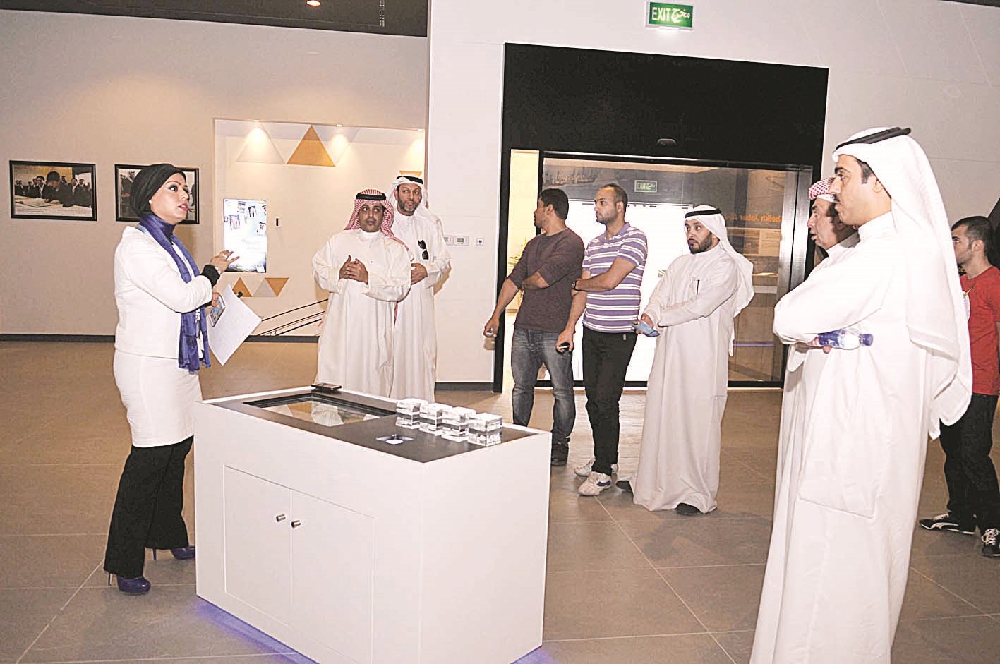 المسعد مستعرضة جوانب المشروع