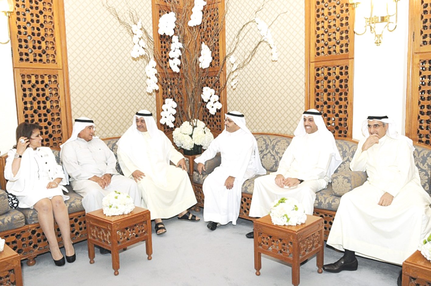 بدر السعد ومحمد فؤاد الغانم ومحمد عبدالعزيز الشايع وأياد الثويني وطارق بدر السالم وشيخة البحر