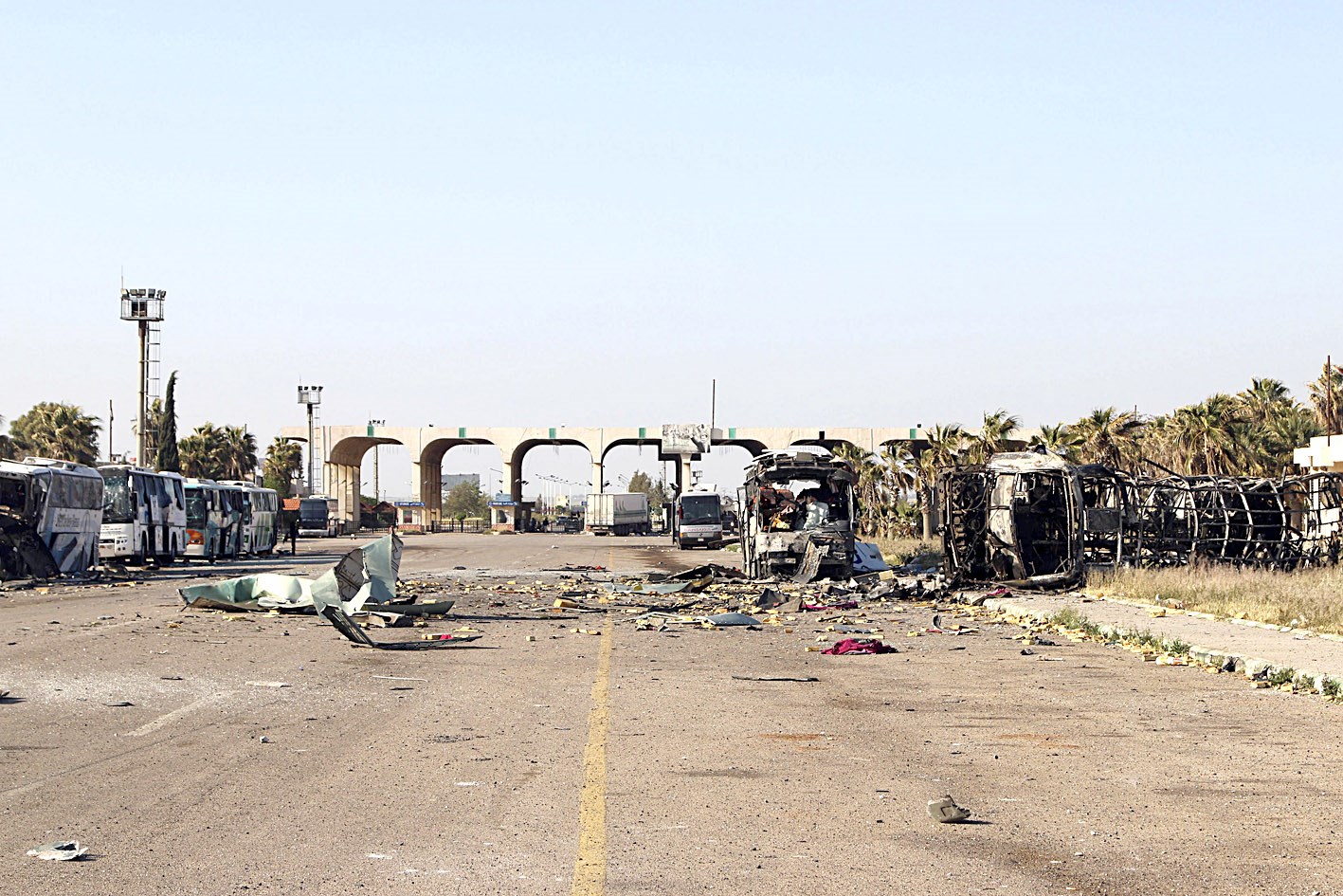 u062eu0631u0627u0628 u0648u062fu0645u0627u0631 u0639u0644u0649 u0645u0639u0628u0631 u0646u0635u064au0628 u0627u0644u0623u0631u062fu0646u064a u0627u0644u062du062fu0648u062fu064a u0645u0639 u0633u0648u0631u064au0629  (u0631u0648u064au062au0631u0632)