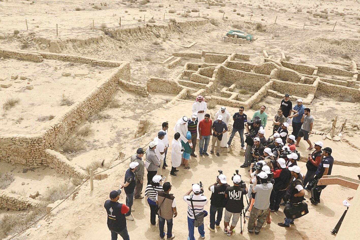 أحد المواقع الأثرية في الجزيرة