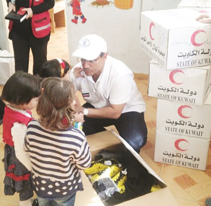 أطفال ضمن المشمولين بالمساعدات