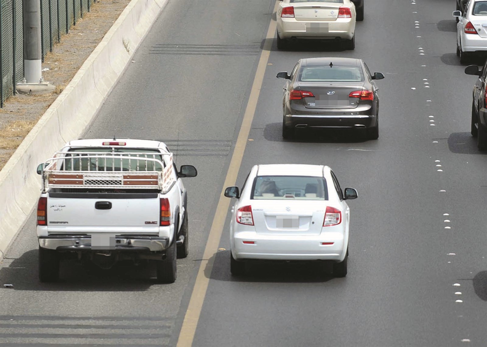 السير على حارة الامان بدأ قبل بدء تنفيذ القرار رسمياً