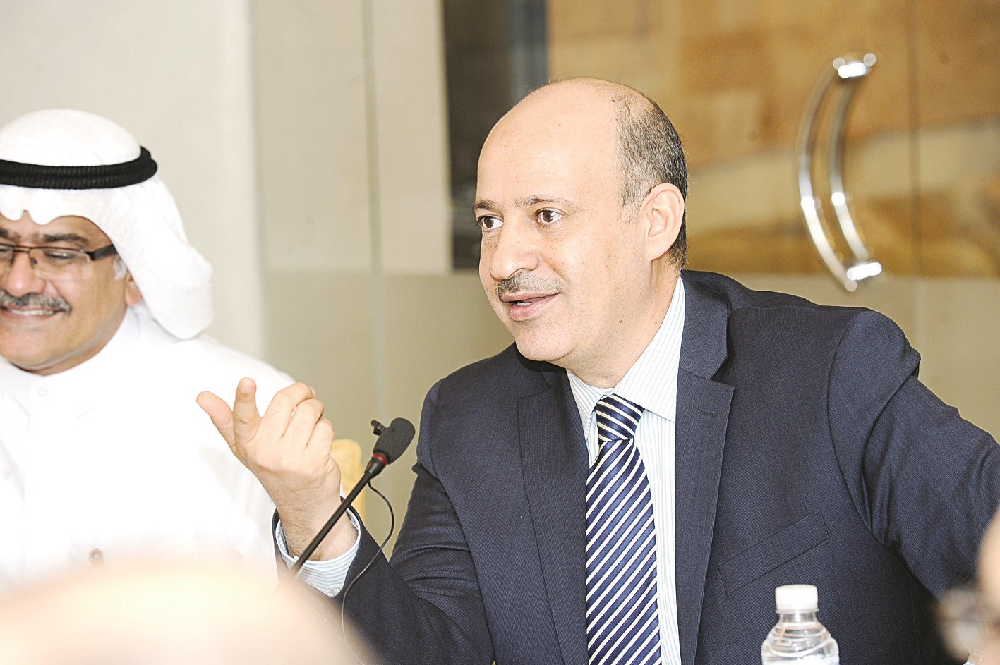 الجيماز والعوضي خلال المؤتمر