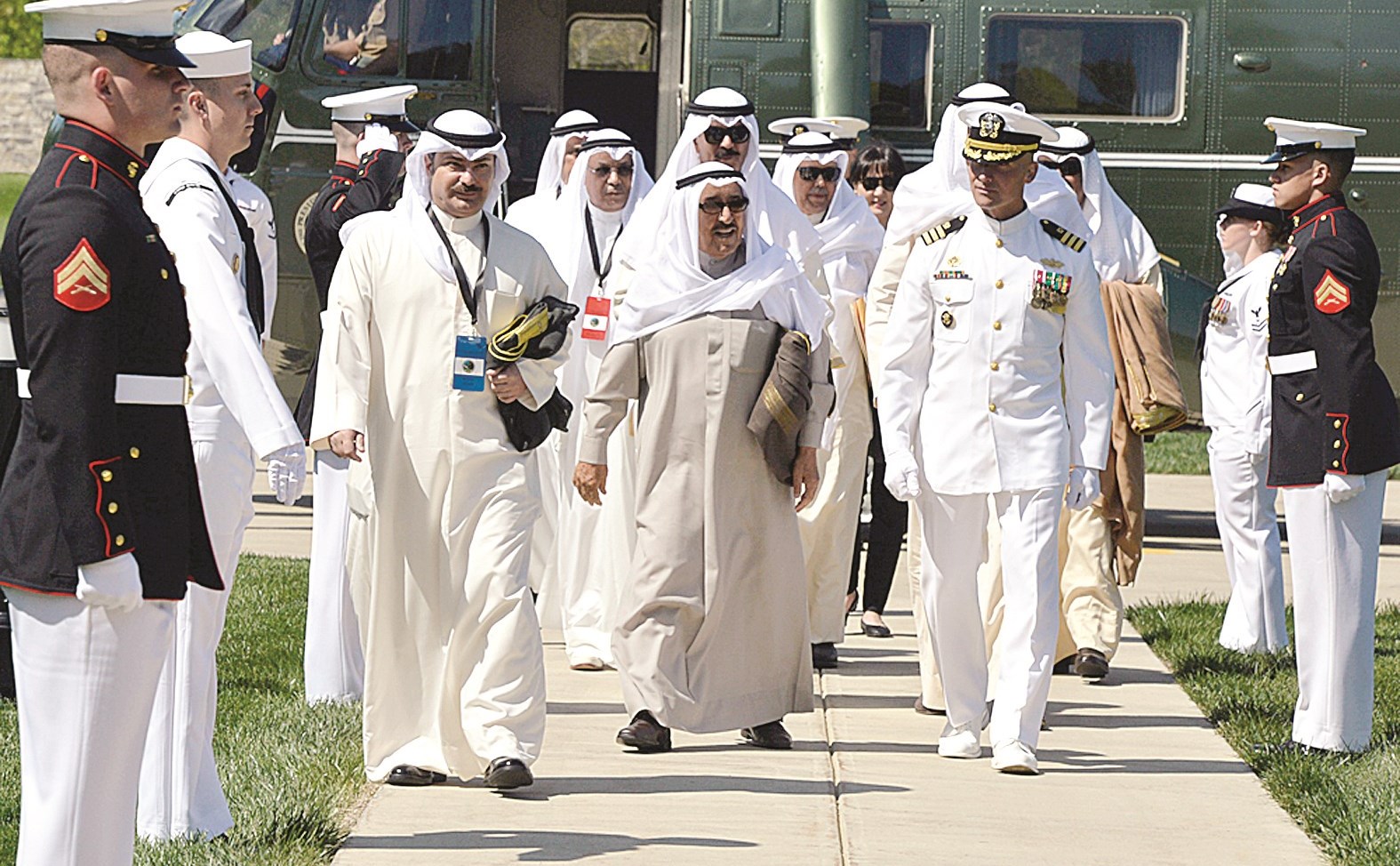 سموه لدى وصوله إلى كامب ديفيد للمشاركة في القمة