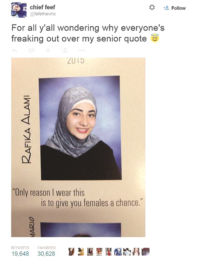 u0627u0644u0637u0627u0644u0628u0629 u0628u062du062cu0627u0628u0647u0627 u0641u064a u0623u0644u0628u0648u0645 u0627u0644u062au062eu0631u062c