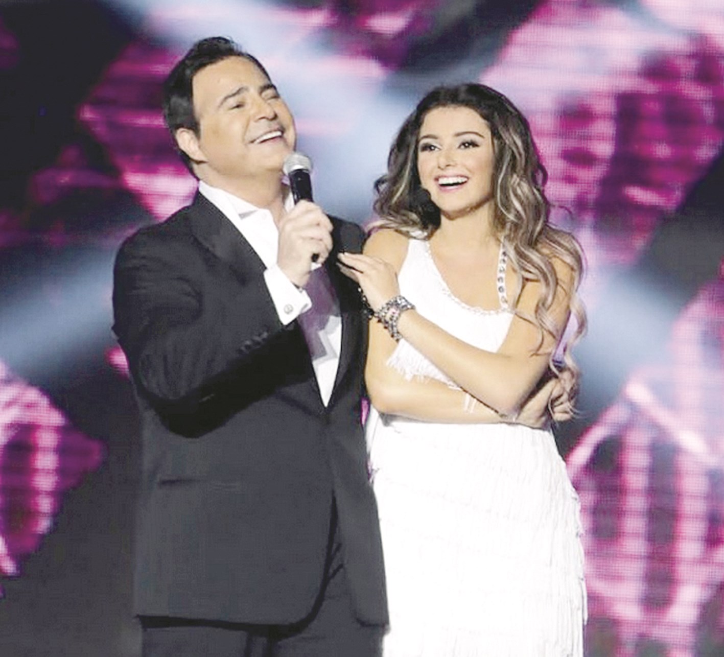 عاصي الحلاني وابنته ماريتا