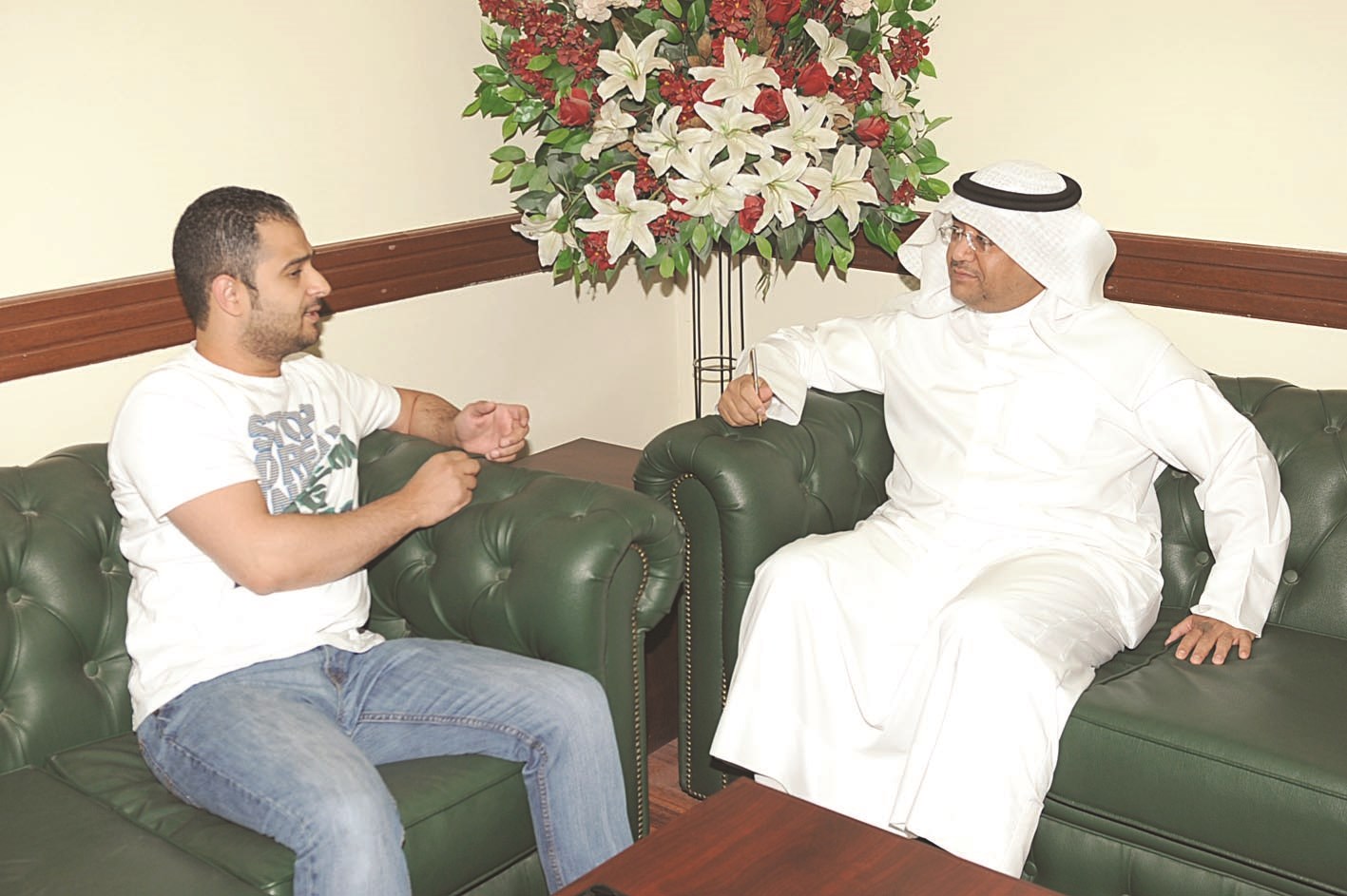 الجويسري متحدثاً للزميل محمد أنور