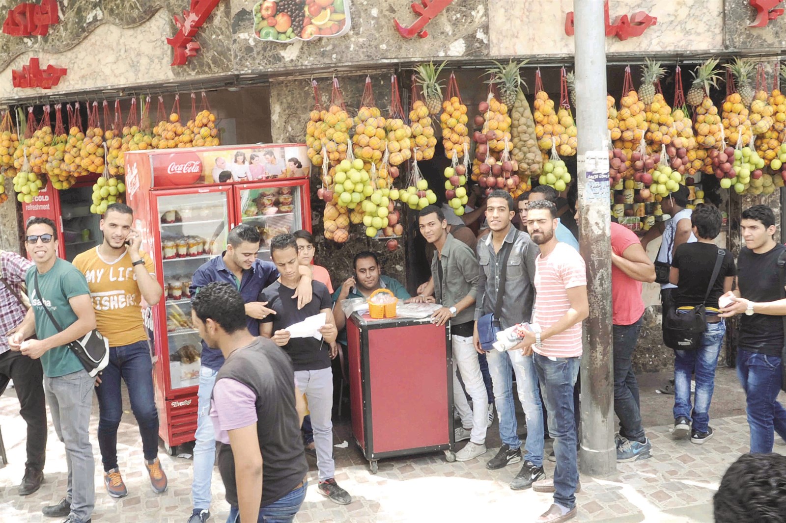 إقبال على محال العصير