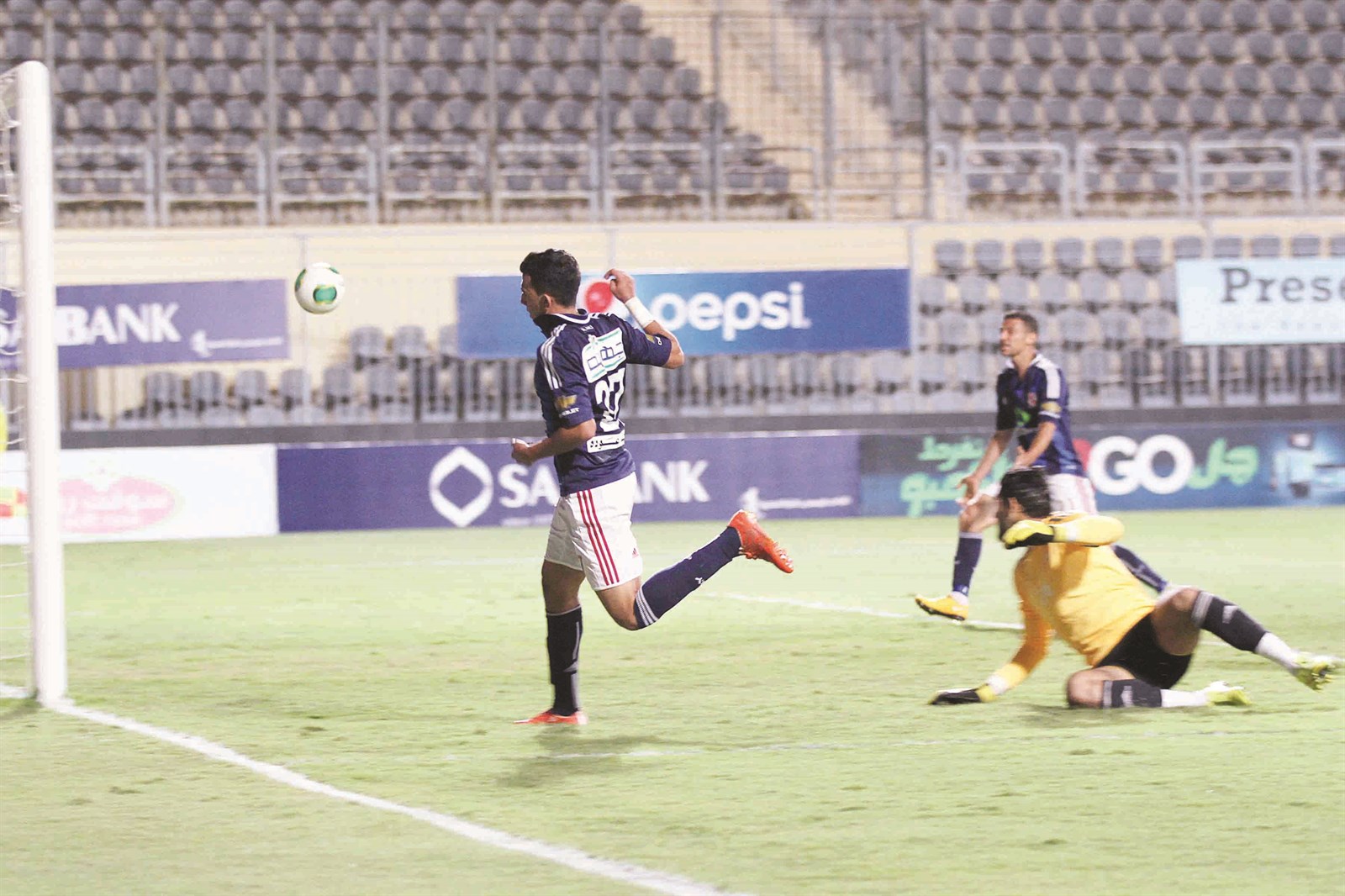 u0645u062du0645u0648u062f u062du0633u0646 u0645u0633u062cu0644u0627u064b u0627u0644u0647u062fu0641 u0627u0644u0623u0648u0644 u0644u0644u0623u0647u0644u064a u0641u064a u0645u0631u0645u0649 u0627u0644u0646u0635u0631