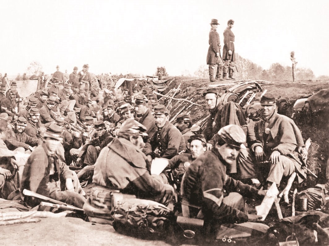 واحدة من أوائل الصور التي التقطت لقوات تابعة للجيش الأميركي خلال سنوات الحرب الأهلية في ستينات القرن التاسع عشر