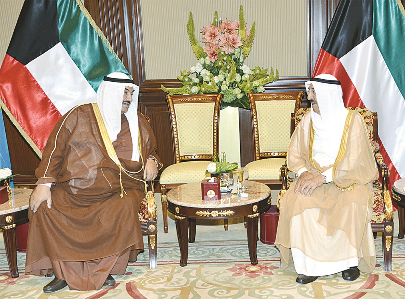 سمو الأمير مستقبلاً ناصر المحمد